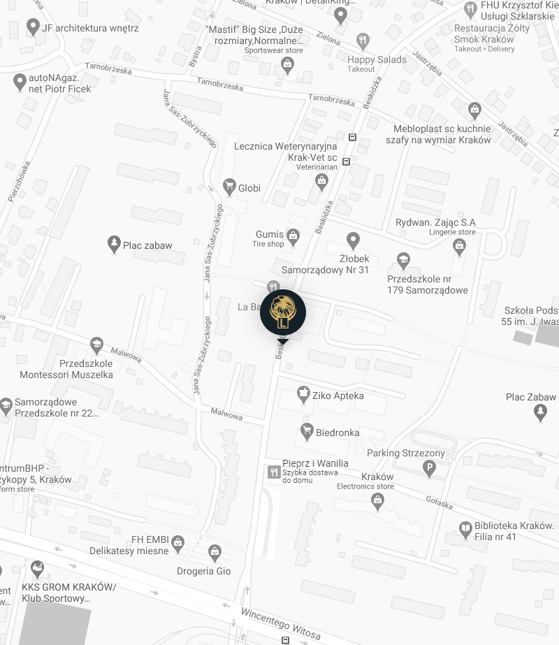 Mapa lokalizacji przy ul. Beskidzka 30
