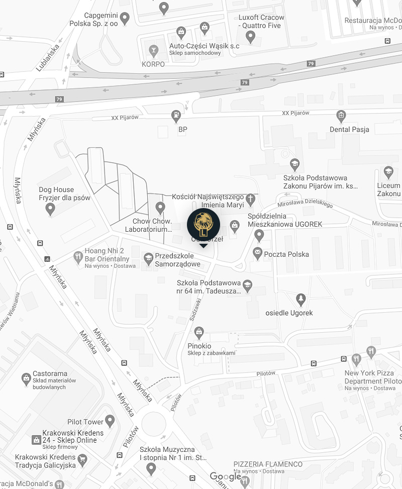 Mapa lokalizacji przy ul. Młyńska Boczna 11