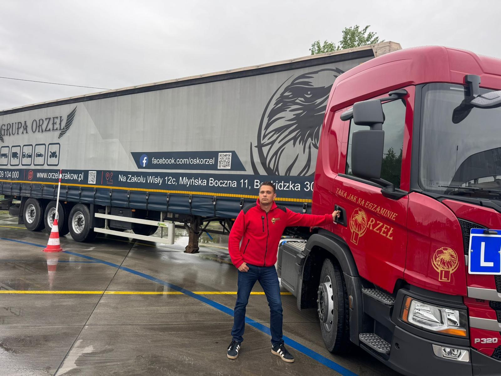 Scania z naczepą Grupy ORZEŁ